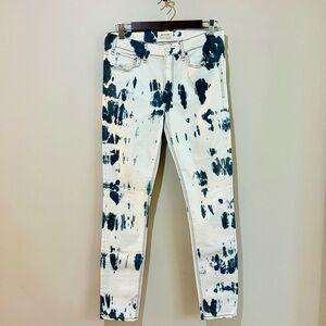 McGuire Denim Blue and White Skinny Jeans